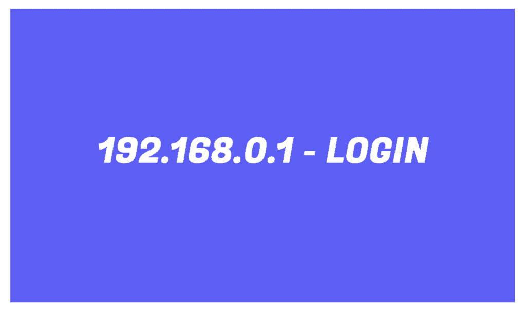 192.168.0.1 - Login