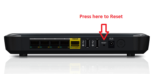 Resetting The Router